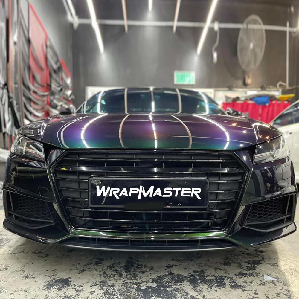 Пленка Wrapmaster для оклейки автомобилей, цвет «Демонский зеленый», с эффектом хамелеона, блестящая, из ПЭТ (art.: 3920d7bcaca9b) - 3920d7bcaca9b