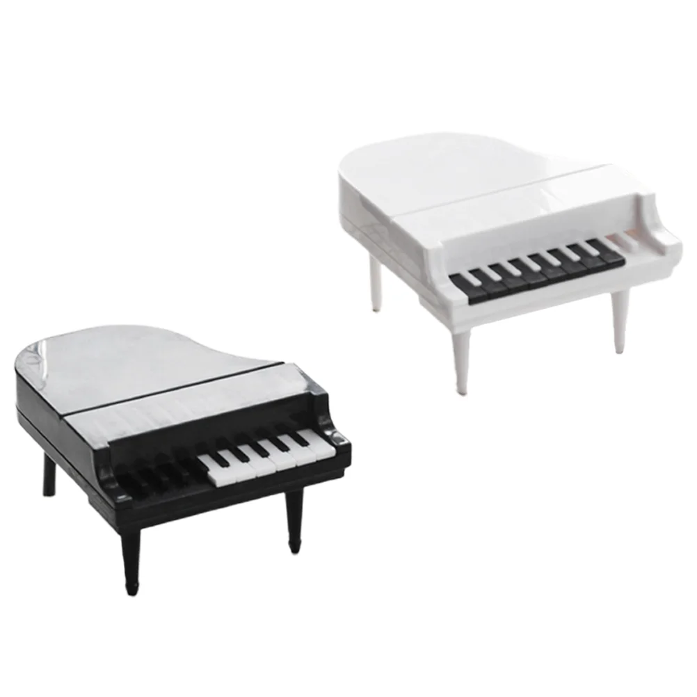 

2 PCS Forks Multifunctional Plastic Practical Piano Shape Creative Picks for Home Party