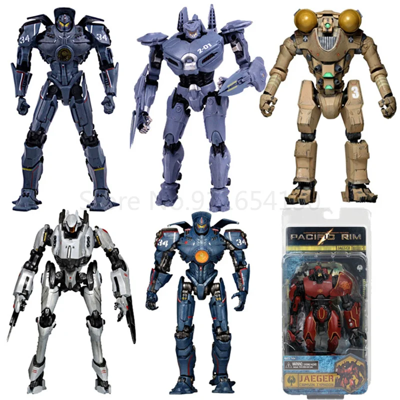 Bandai Pacific Rim Red Tramp Japanese Mecha Model Room Ornament Handmade Children Christmas Gift Toy Collect Action Figure 7inch