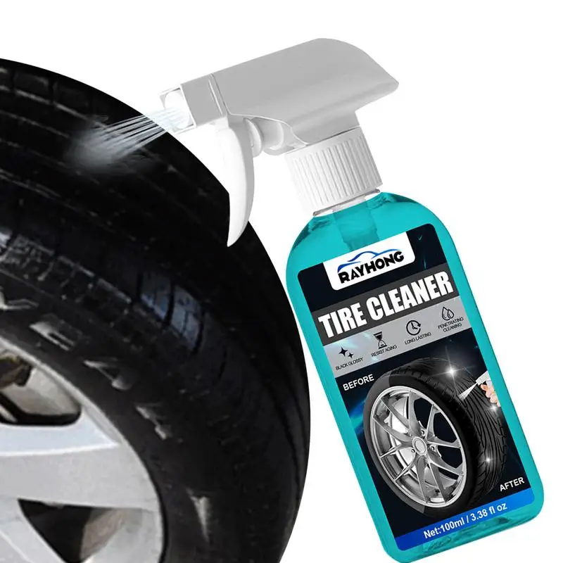 

Tire Coating Spray Tire Shine Dressing Coating For Cars Tires Bumpers Shiny Spray Tire Cleaner Spray Auto Re-black Shiner