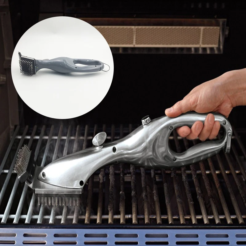 

Barbecue Stainless Steel BBQ Cleaning Brush Outdoor Grill Cleaner with Gas Kitchen Power Steam Accessories Cooking Tool Portable