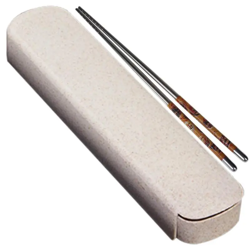 Portable Tableware Knive Fork Spoon Chopsticks Set Travel Cu