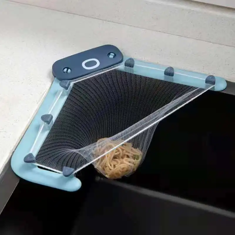 

1pc Sink Drain Rack Kitchen Sink Garbage Filter Net Dishwashing Tank Leftovers Rice Disposable Leak-proof Net