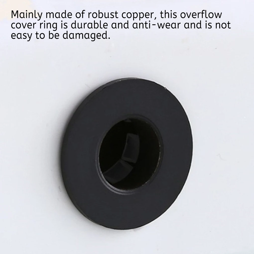 

Bathroom Vintage Sink Overflow Cover Ring Replacement Home Hotel Basin Hole Metal Cap for 22-24mm Household Hardware Brass