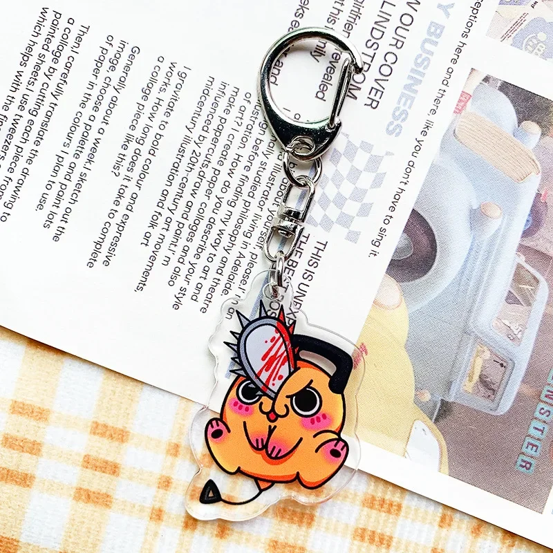 Новая аниме-фигурка Denji Pochita Hayakawa Aki брелок для ключей Kawaii прозрачный акриловый