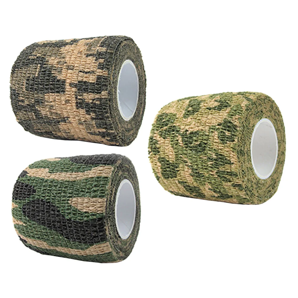 

Tape Tapes Camouflage Bandage Wrap Stretch Camo Cohesive Elastic Self Wraps Adhesive Gripoutdoor Bike Bandages Non Woven Fabric