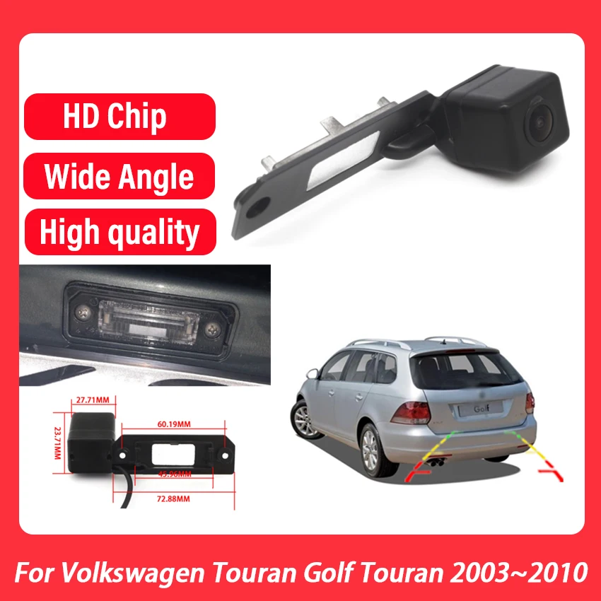 

Камера заднего вида для Volkswagen Touran Golf Touran 2003 ~ 2010 CCD, ночное видение, водонепроницаемая резервная камера, камера номерного знака