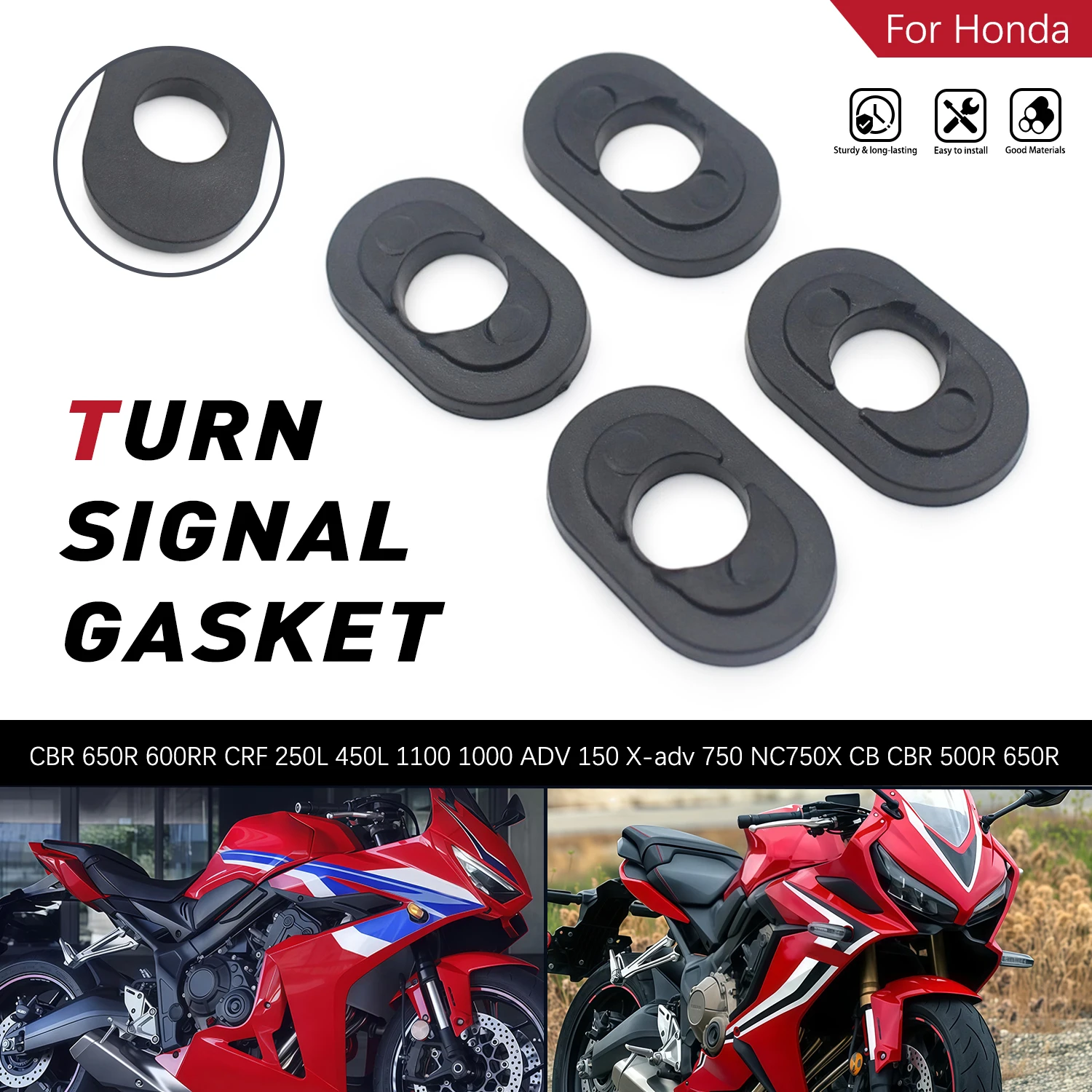 Фото Адаптер-проставка для указателей поворота мотоцикла Honda CB125R CB150R CB250R CB300R CB650R CB1000R CB1100RS CB500X №1