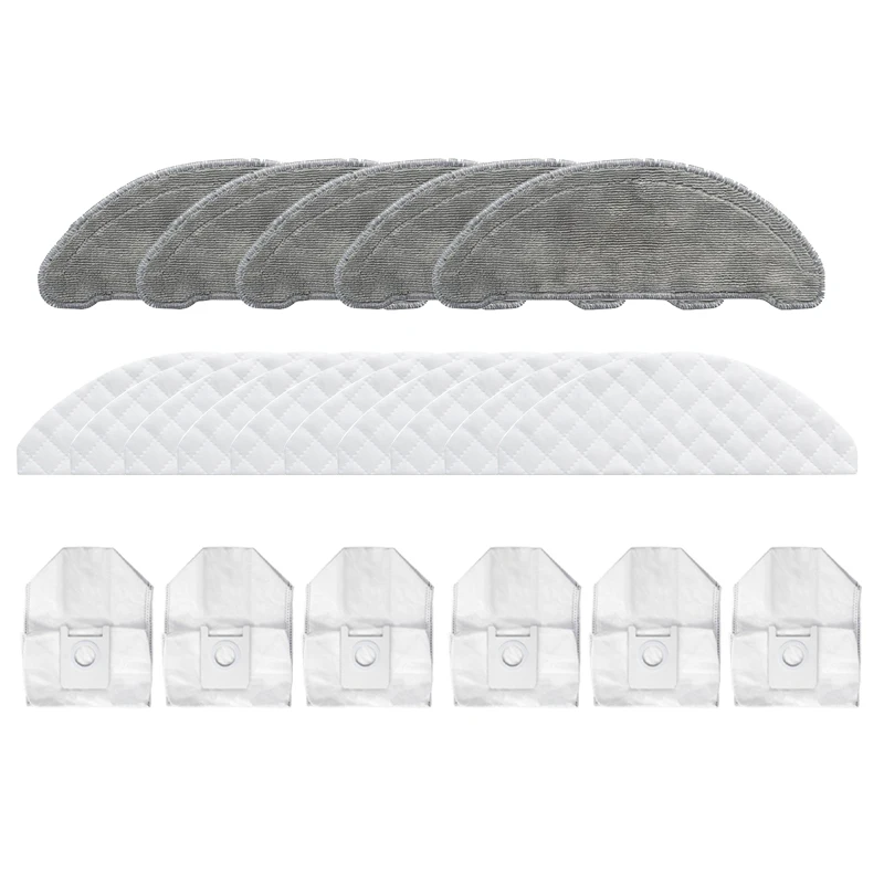 

Disposable Wipes Dust Bags Mops Cloths Rag Side Brush Parts Accessories for ROIDMI EVE Plus Robot Cleaner Sweeper