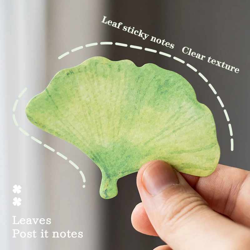 ANIA Ginkgo Lndus Self-Stick Notes 30 аркушів Lipkiy записываемый буклет съемный блок для