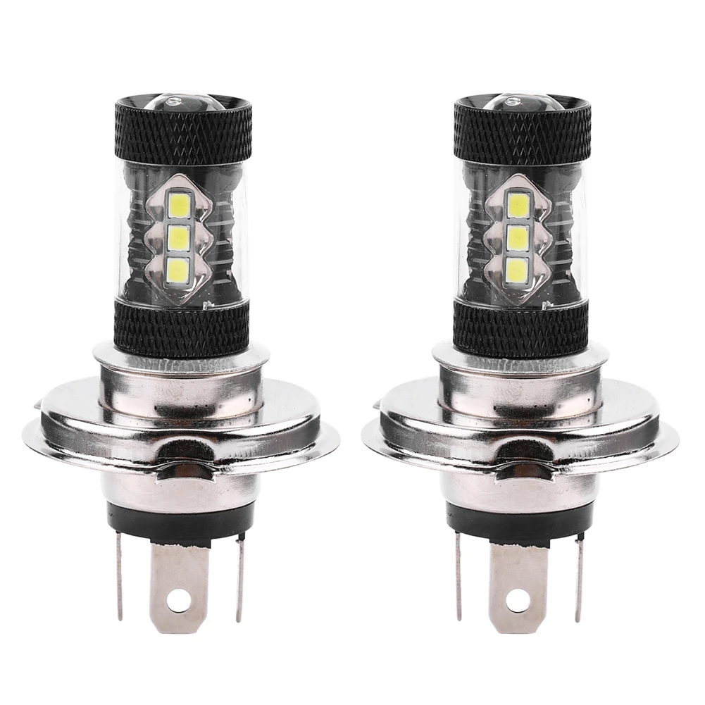 

2 pcs H4 12V-24V 80W Car High Power Bright LED Fog Daytime Light Bulbs H4 H4 H4 H4