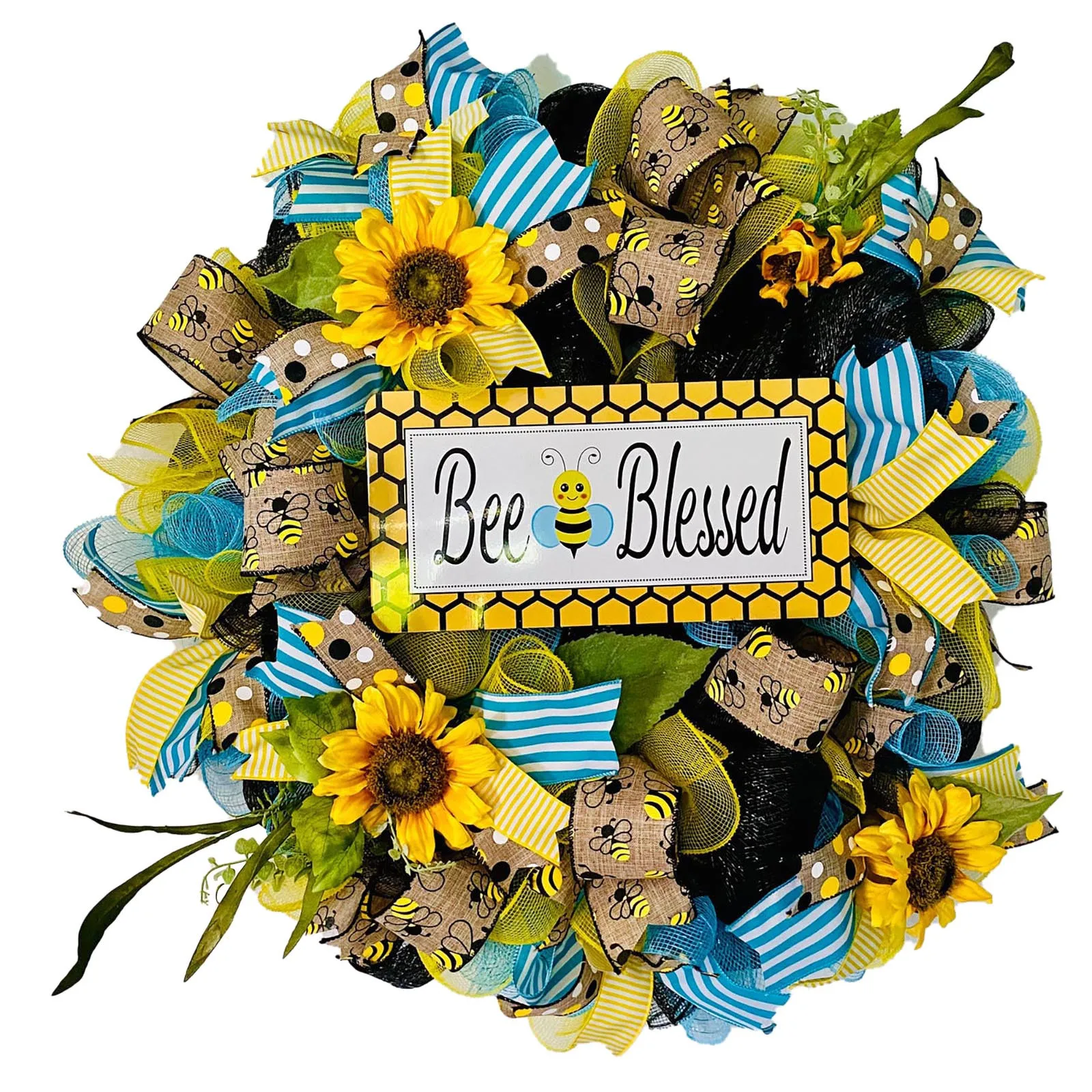 

Simulation Leaf Bee SunflowerWreath Artificial Garland Hanging Pendants Wedding