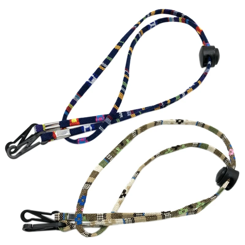 

2 Pcs Adjustable Face Mask Hanging Rope Face Mask Lanyard Anti-Lost Disposable Mask Holder Ear Hanging Rope, No.3 & No.5