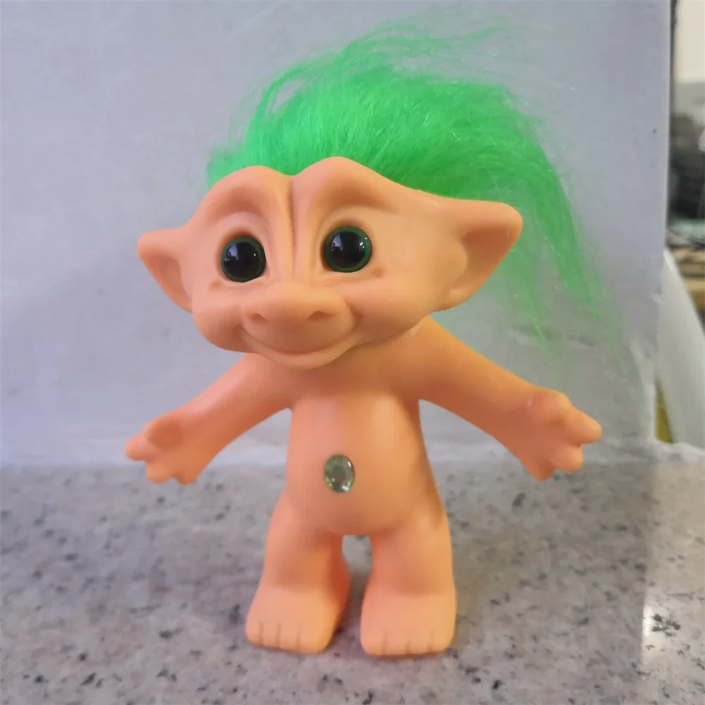 Фото Lucky Doll Ретро Тролл ПВХ Кукла Красочные волосы Украшения дома Модель Забавные детские игрушки Детские подарки №5