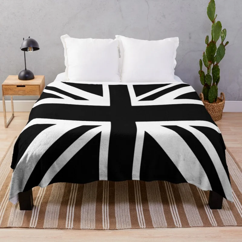 

Черно-белое одеяло с флагом соединителя Джека