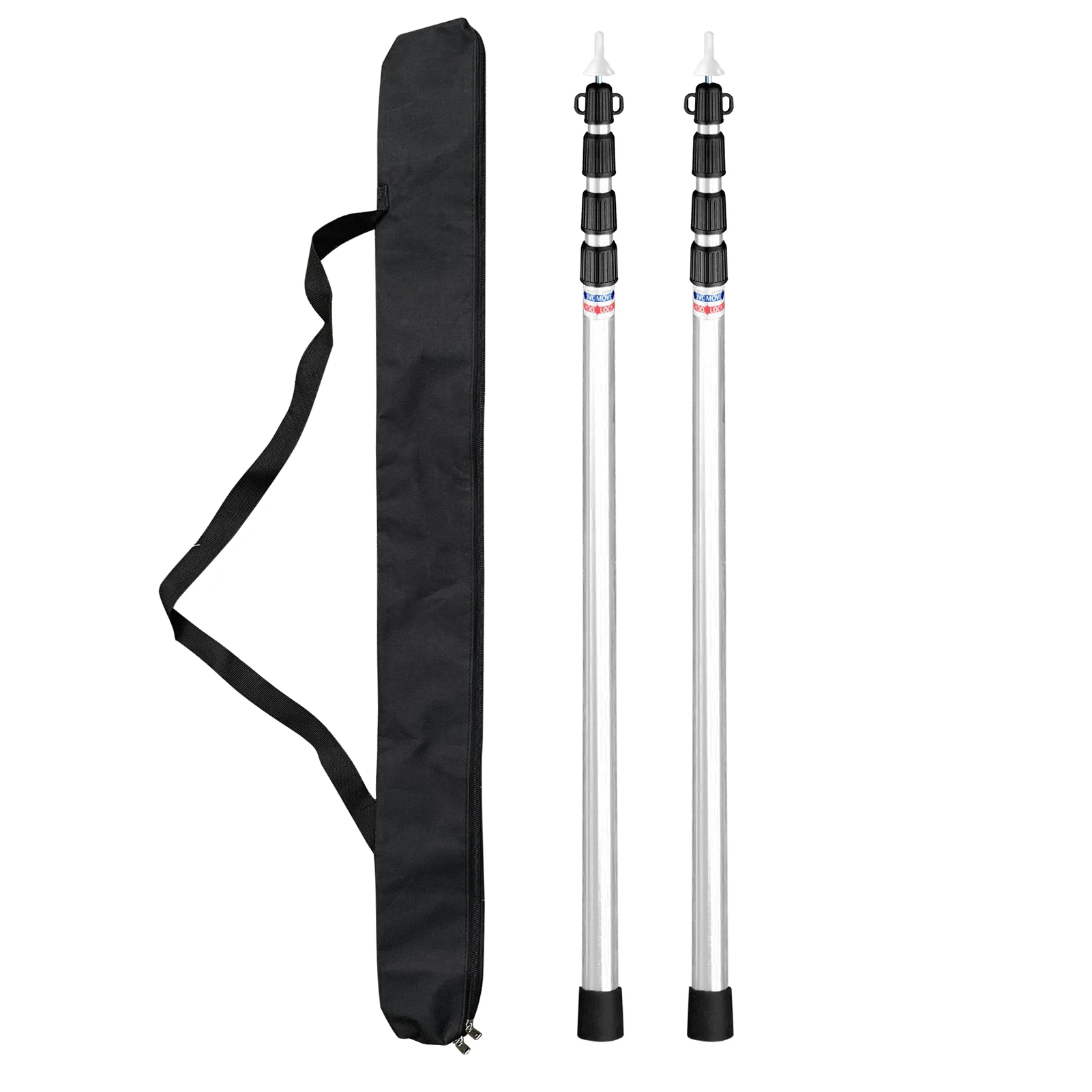 

Telescoping Tarp Poles Adjustable Camping Tent Poles Aluminum Tent Poles Replacement for Awnings Canopy Rain Fly Shelter