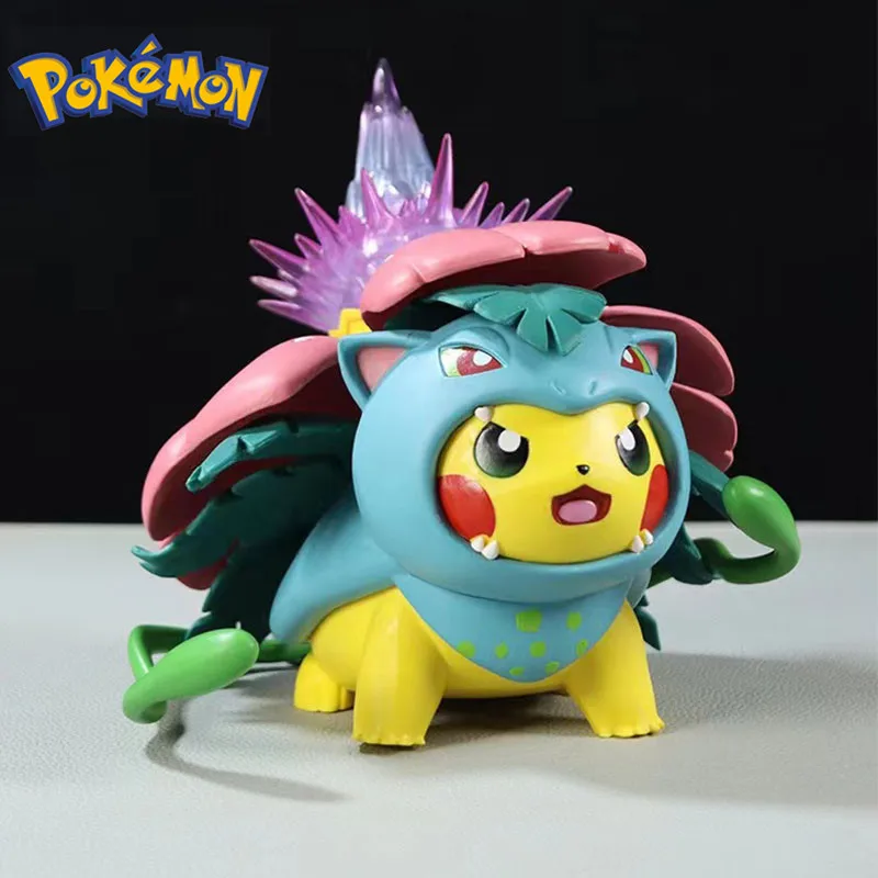 

Pokemon Figurines 17cm Pikachu Cos Venusaur Anime Action Figure Toys Pvc Model Manga Ornament juguetes Dolls Best Birthday Gifts