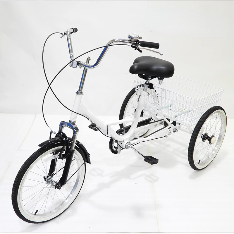 High Carbon Steel Tricycle 4 Inch Adult Tricycle Pedal Tricy