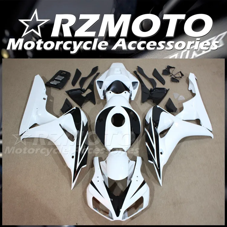

4Gifts New ABS Motorcycle Fairings Kit Fit for HONDA CBR1000RR 2006 2007 06 07 Bodywork Set Black White