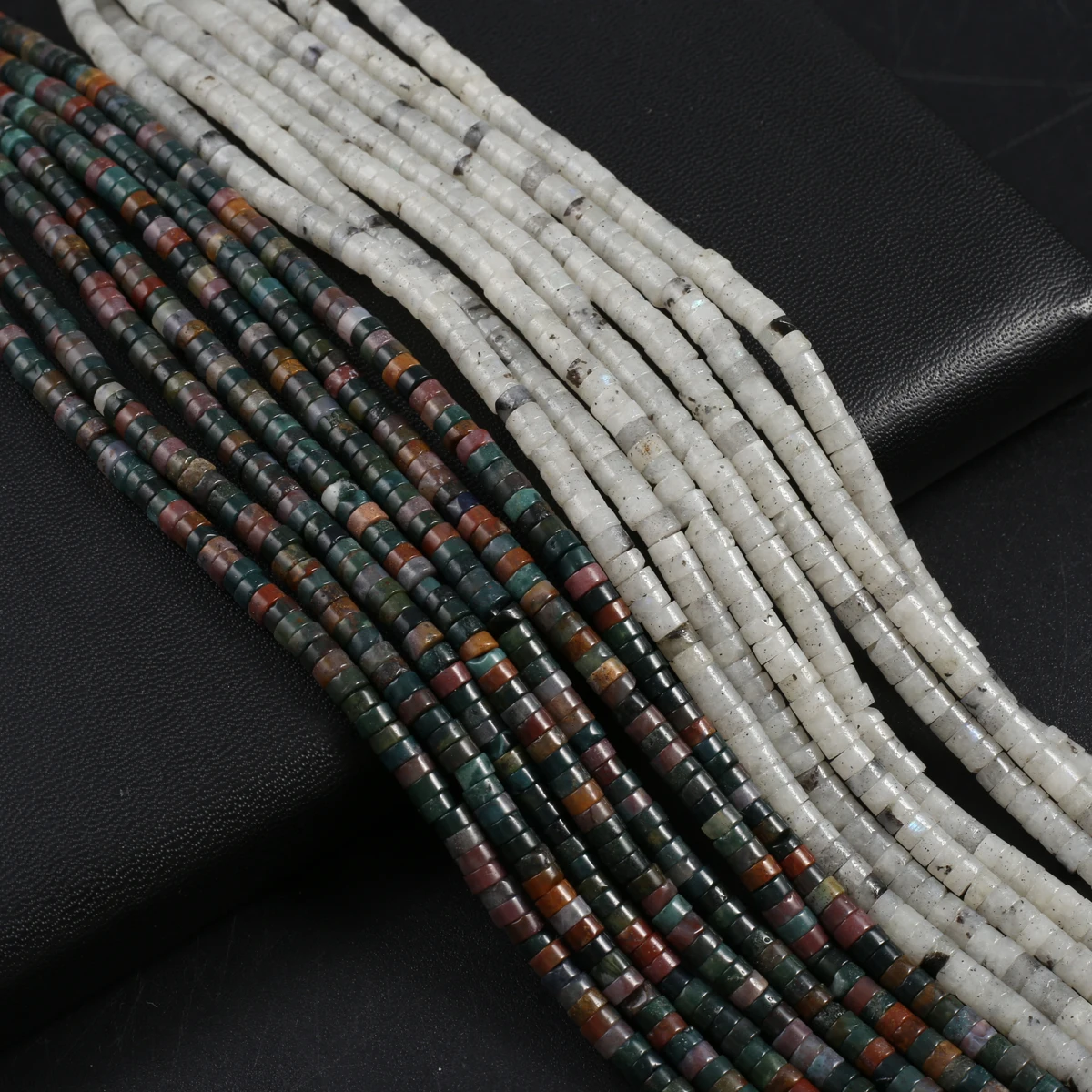 

Natural Semiprecious Stone Spacer Circle Shape India Aged Flash Labradorite Beads Jewelry Making DIY Necklace Earrings Accessori