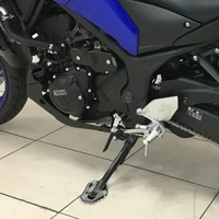 for yamaha mt 03 abs r07 2016 2017 2018 2019 2020 2021 cnc kickstand foot side stand extension pad support plate enlarge niken