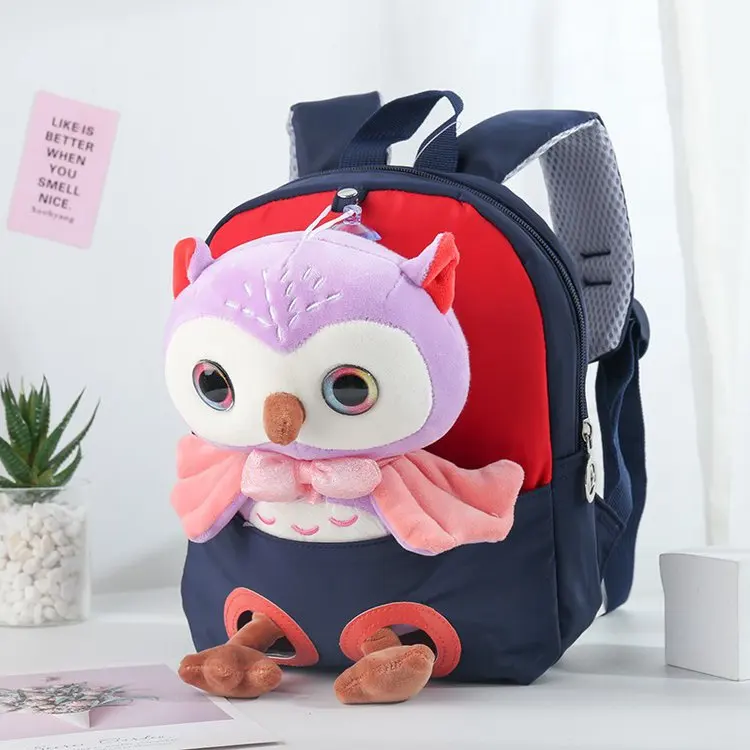 "Новые милые мягкие плюшевые детские школьные ранцы для малышей, рюкзак для детского сада, школьные сумки для девочек и мальчиков, рюкзак с 3D ..."