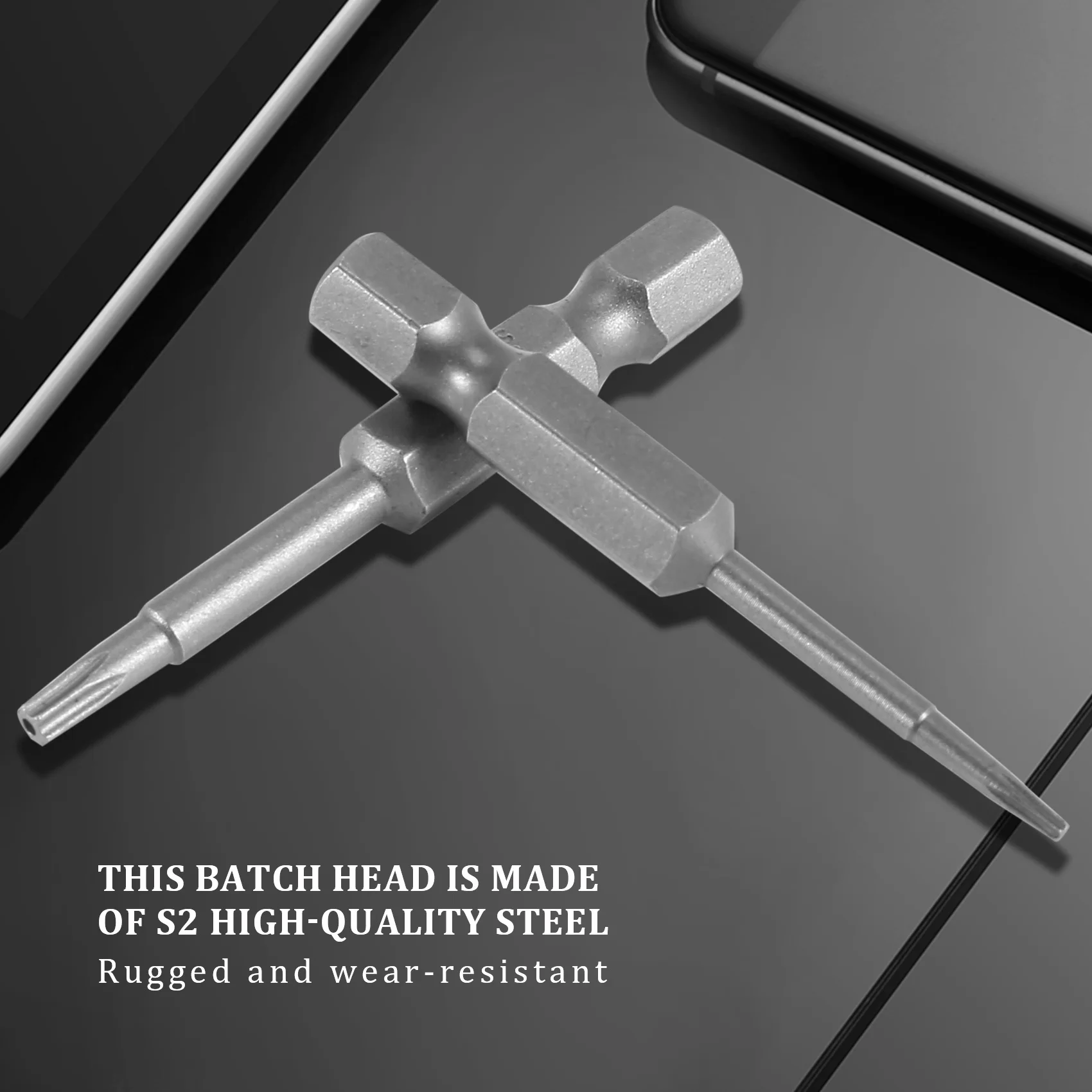 13 Pouches Jeu Dɾmbouts de Tournevis S2 Tige Hexagonale с Acier T5-T45 TêTe Torx MagnetTique éToile 6-точечный комплект