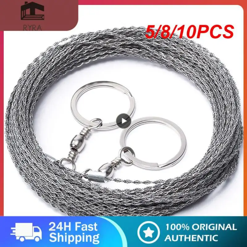 

5/8/10PCS Portable Saw Chain Stainless Steel Wire Saw Wood Divine Tool Water Grass Cutting Chain Hand Hacksaw