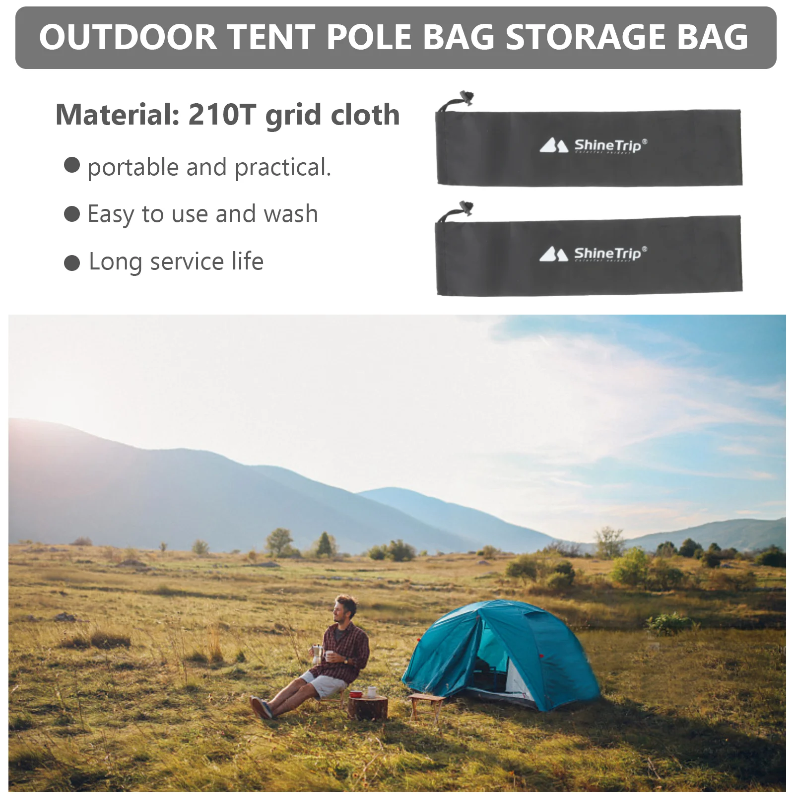 2 шт. сумка для треккинговых палок сумки хранения палаток удочка