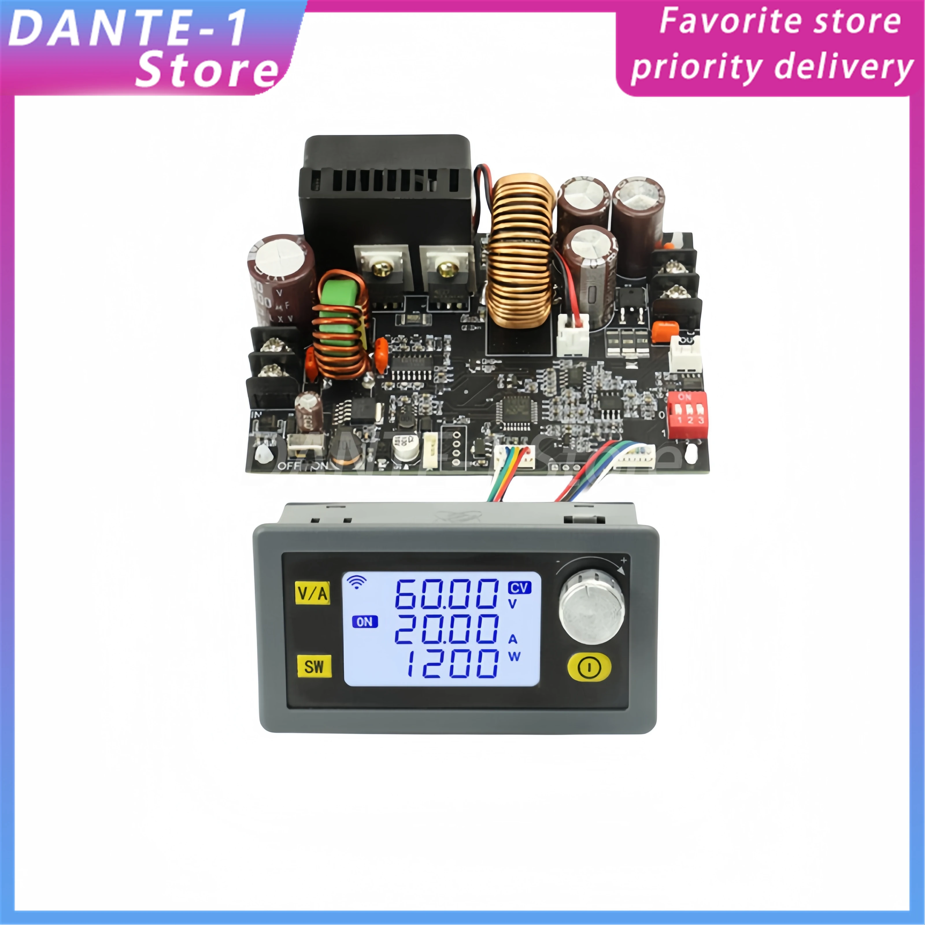 Понижающий преобразователь XY6020L 60 в 20 А 1200 Вт CC CV понижающий модуль ЖК