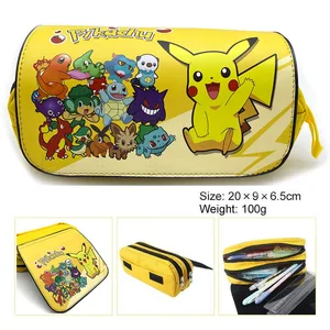 Pokemon Pikachu 20 Models Large Capacity Pencil Case Kawaii School Pen Case Supplies Pencil Bag Box 