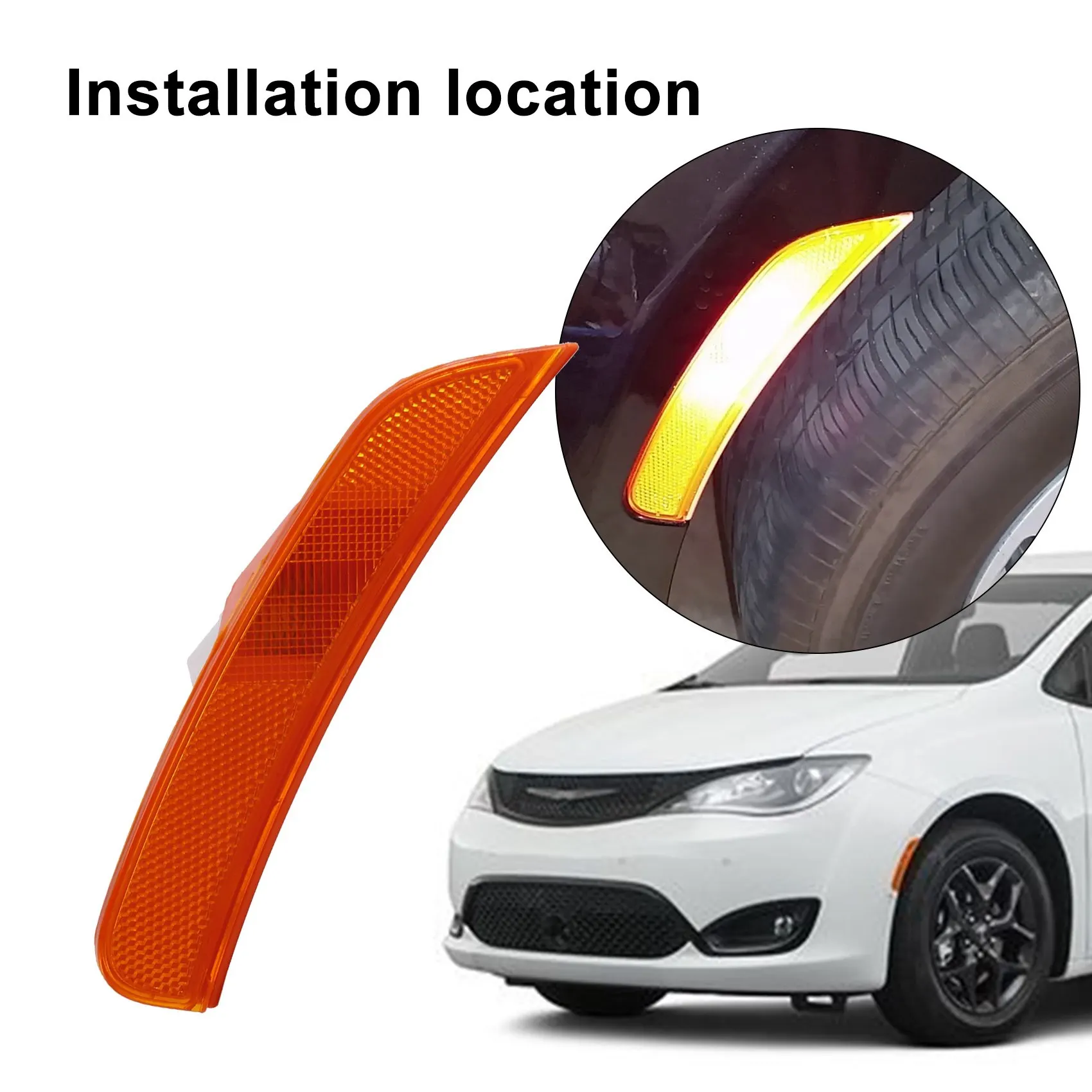 Передний левый и правый габаритный фонарь для Chrysler Pacifica 2017-2020