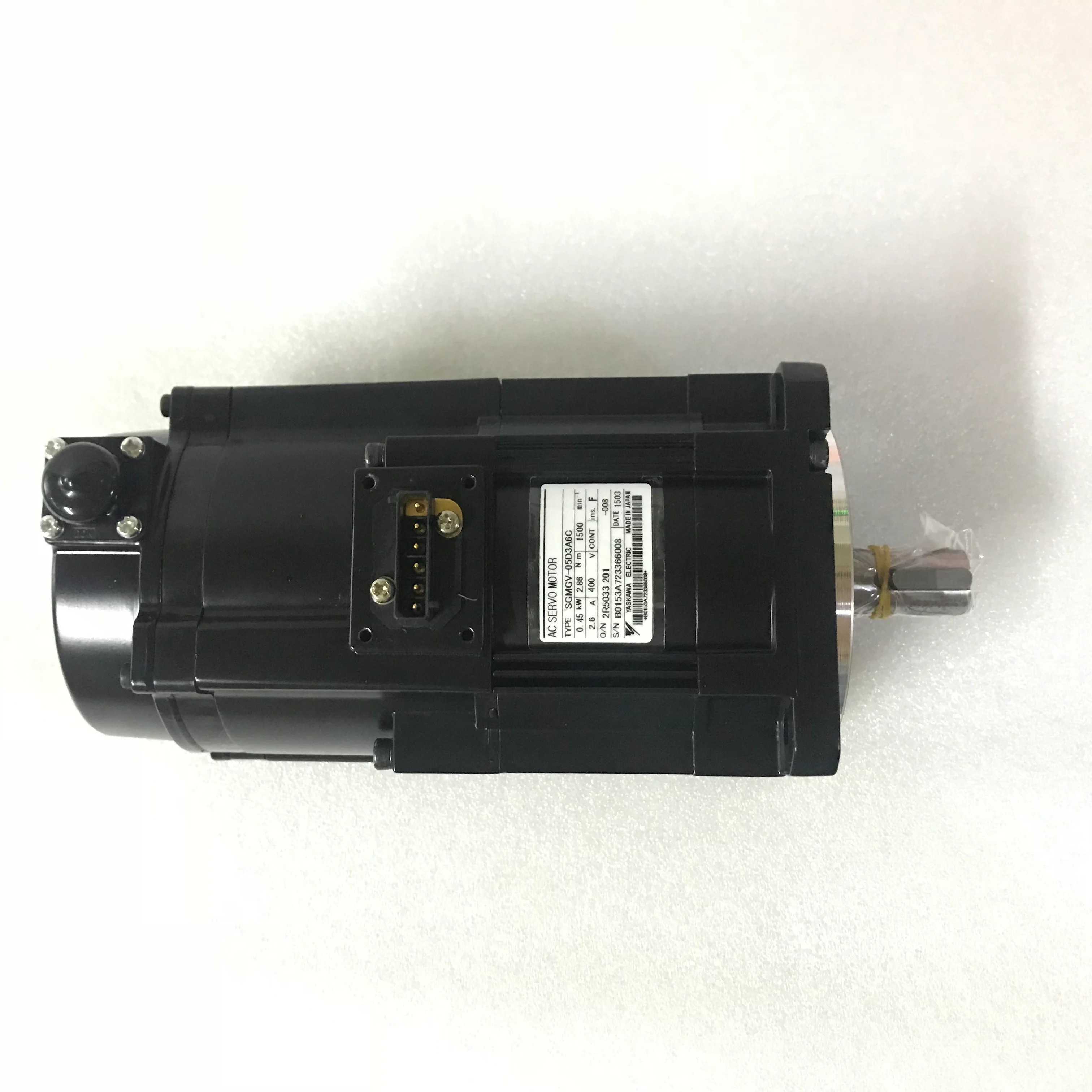 

Yaskawa 450w ac servo motor SGMGV-05D3A6C made in Japan