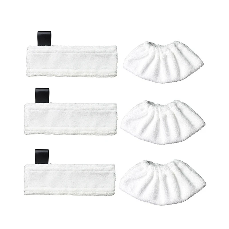 

6 PCS Mop Cloth Cover Replacement Steam Cleaner Mop Head Rags Pads Parts For Karcher Easyfix SC1 SC2 SC3 SC4 SC5 SV7