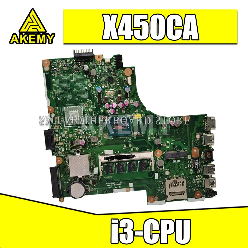 

Новинка! Материнская плата Akemy для Asus X450CC X450CA A450C X450C X452C, материнская плата для ноутбука с процессором i3