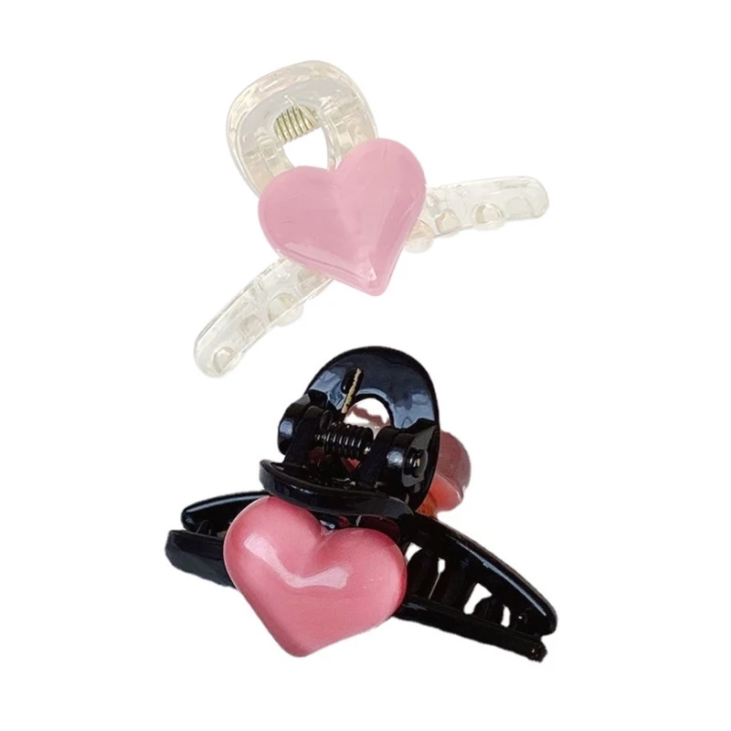 

28TF интернет знаменитости фото боковой зажим для волос с розовым сердцем украшения маленькие волосы для женщин подростковый конский хвост