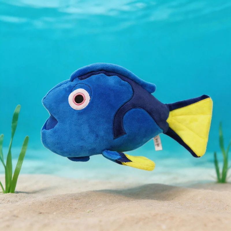 Фото Плюшевые игрушки Emperor Surgeonfish: высокоэластичные, коротковорсовые, с эффектом облачного прикосновения, круглыми глазами, упругие, с синей подкладкой, компаньоны, подарки для девочек №1