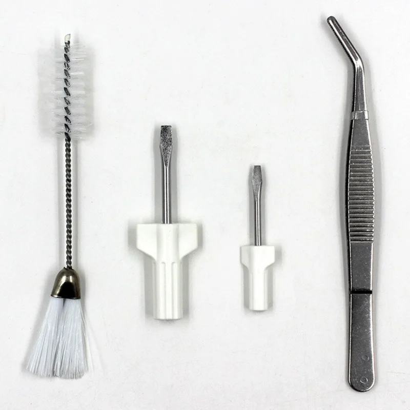 

4Pcs Sewing Machine Repair Tool Kit Screwdriver Metal Tweezer Double Headed Cleaning Brush Household Sewing Machine Accessories