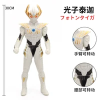 30cm large size soft rubber ultraman taiga photon earth action figures model doll furnishing articles puppets childrens toys