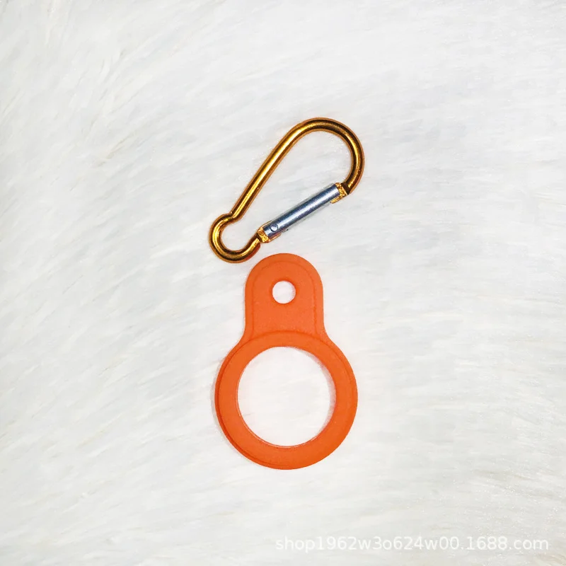 

1PC High Quality Aluminum Sports Kettle Buckle Outdoor Carabiner Water Bottle Holder Rubber Buckles Hook Camping Hiking Tool