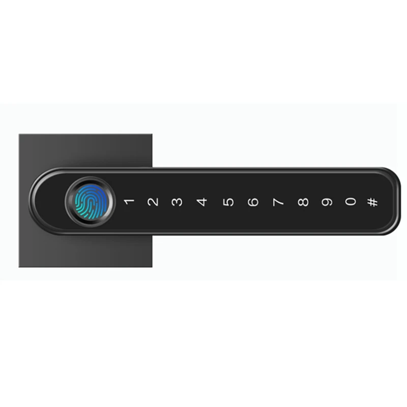 

Умный блокировщик, управление через приложение, биометрический, с дактилоскопическим паролем, бытовой рычажный замок, электронные дверные ...