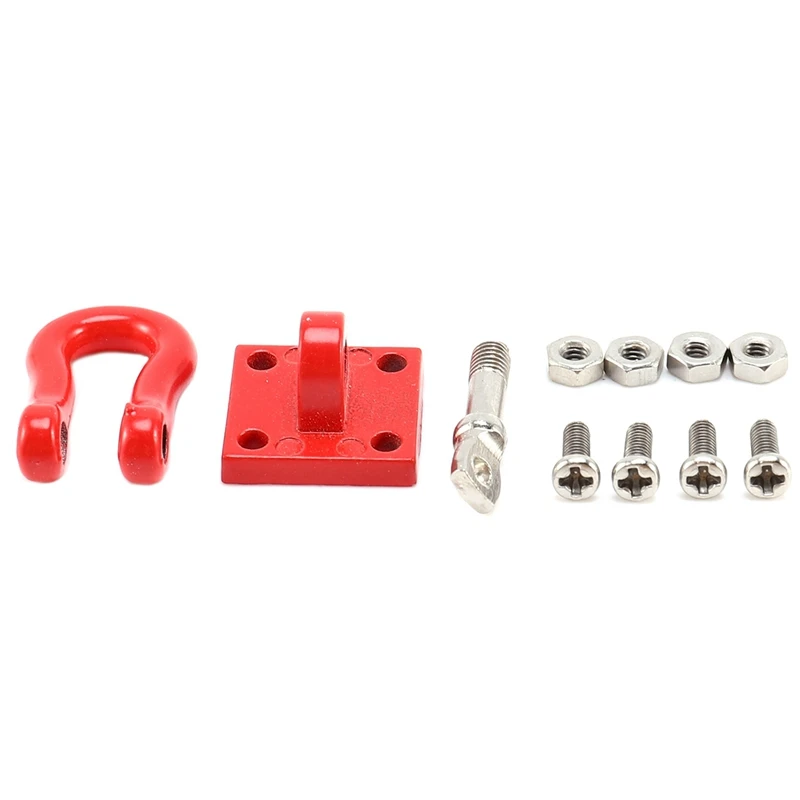 

2Pcs Front Rear Bumper Rescue Trailer Hook For Wpl Rc Car With Servo Fixed Mount Bracket Kit For MN D90 D91 1/12 RC Car