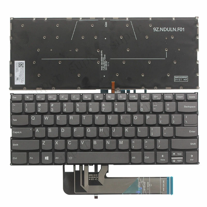 Фото НОВАЯ клавиатура S+ для Lenovo Flex 6-14ARR, Flex 6-14IKB, FLEX-14API, FLEX-14IML, 14IWL (US-раскладка) №1