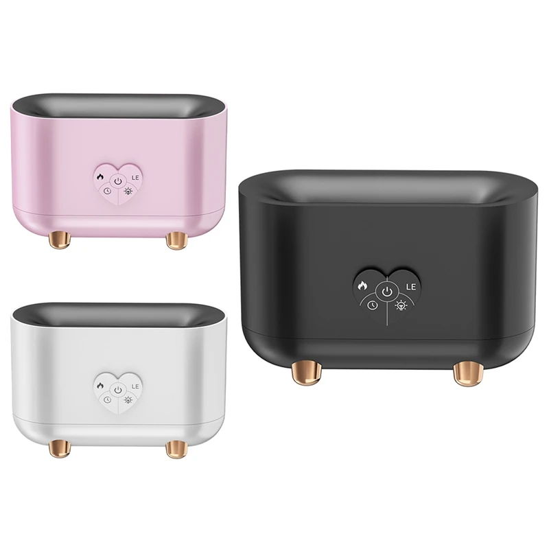 

USB Flame Aromatherapy Atmosphere Table Lamp Bedroom Living Room Humidifier Three-Speed Remote Control Led Night Light