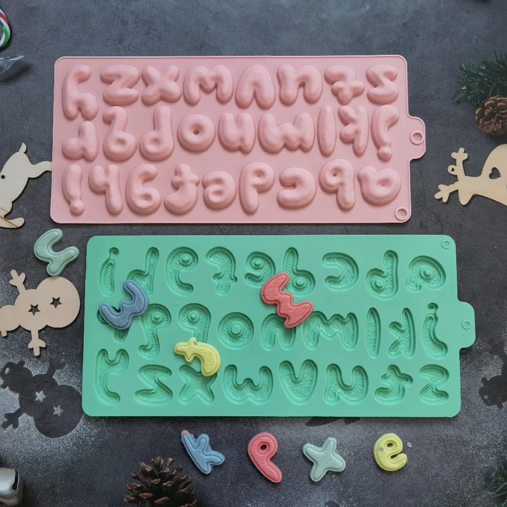 

Lowercase Letters Mold Alphabet Silicone Mold Chocolate Candy Mold Cake Decorating Tools Fondant Jelly Cookies Baking Mould