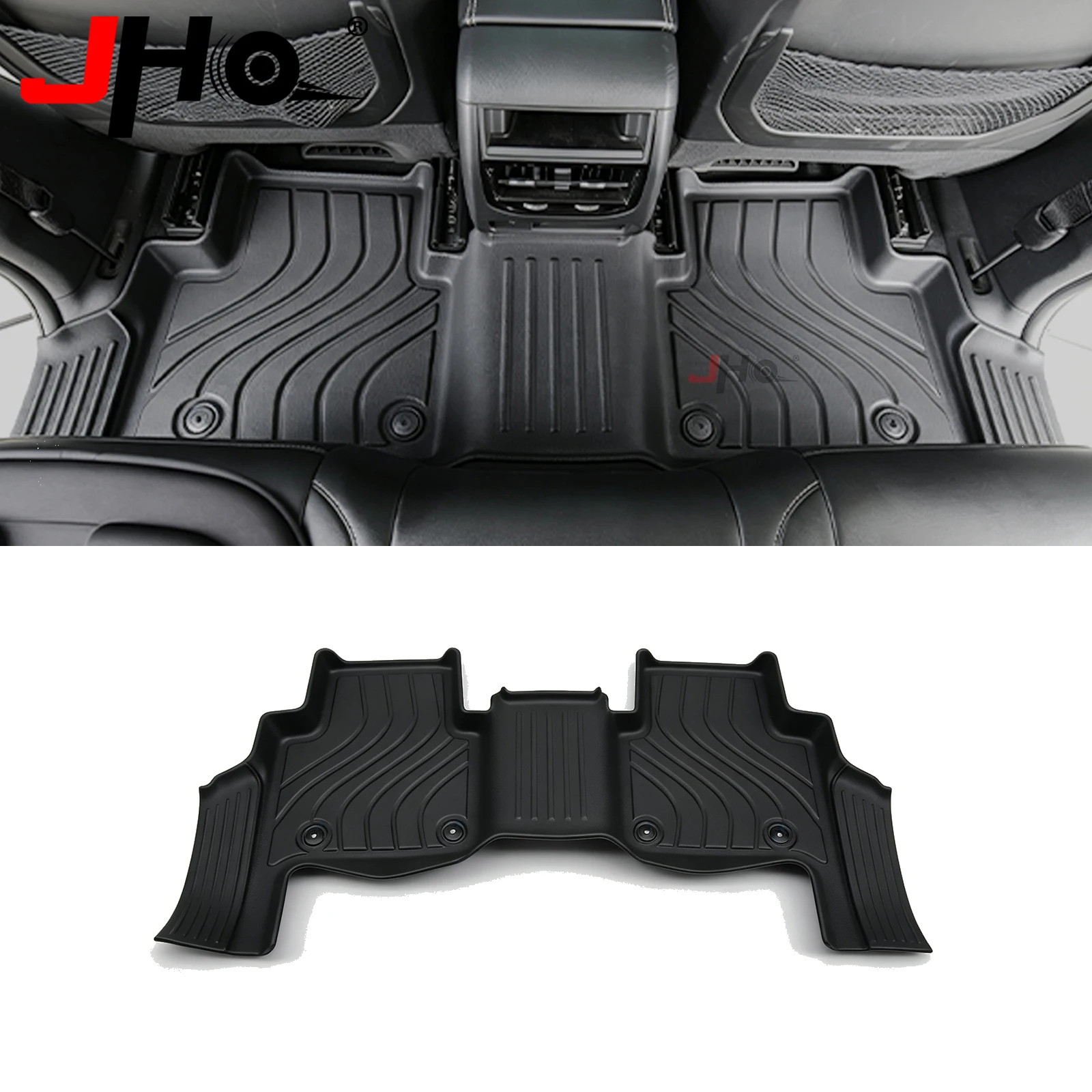 Фото Коврики JHO TPE для Jeep Grand Cherokee 4xe 2023+ с расширенным покрытием порогов, всепогодные, водонепроницаемые. №4