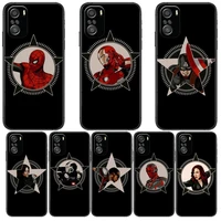 marvel black heroes for xiaomi redmi note 10s 10 9t 9s 9 8t 8 7s 7 6 5a 5 pro max soft black phone case
