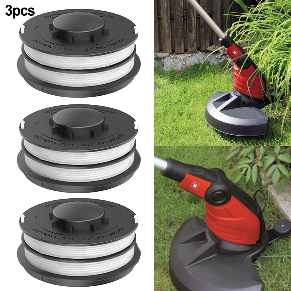 

3pcs Brushcutter Spool Head Lines For Einhell GC-ET 4530 RTV 400 RTV 550 RTV 550/1 Garden Power Tools Accessories