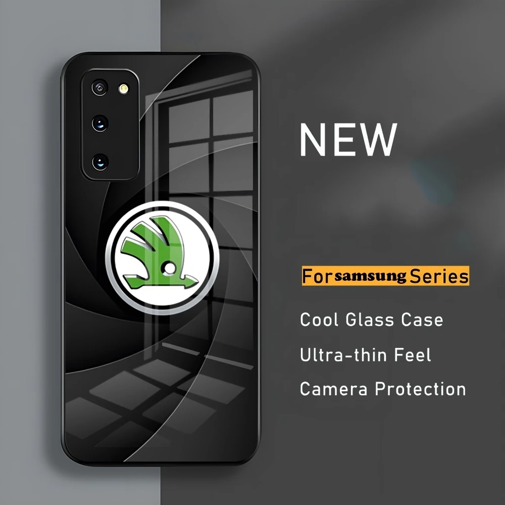 Чехол для телефона с логотипом автомобиля Super Skoda Samsung S24 23 A54 S21 S22 Ultra A 42 32 52 51 Note S10 E