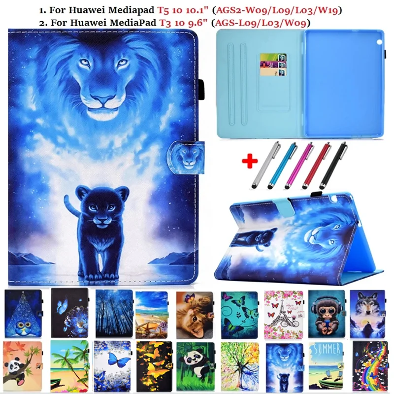 Чехол для планшета Huawei MediaPad T5 10 AGS2-W09/L09/L03 1 дюйма чехол Mediapad T3 Coque 9 6 + подарок |
